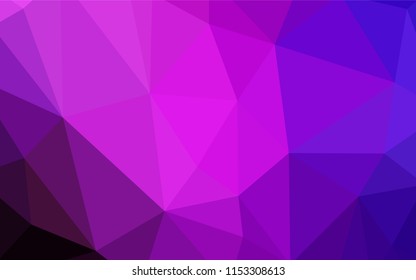 Dark Pink, Yellow vector polygon abstract background. Creative geometric illustration in Origami style with gradient. Pattern for a brand book's backdrop.