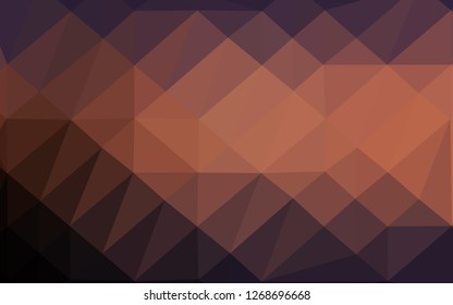 Dark Pink, Yellow vector polygon abstract layout. Colorful illustration in Origami style with gradient.  Completely new template for your business design.