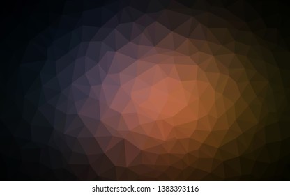 Dark Pink, Yellow vector polygon abstract backdrop. Colorful abstract illustration with triangles. Polygonal design for your web site.