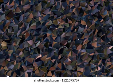 Dark Pink, Yellow vector polygon abstract backdrop. Geometric illustration in Origami style with gradient.  Template for cell phone's backgrounds.