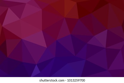 Dark Pink, Yellow vector polygonal illustration, which consist of triangles. Triangular design for your business. Creative geometric background in Origami style with gradient