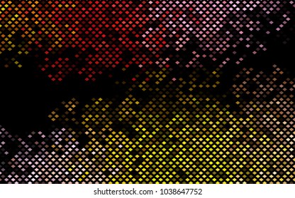 Dark Pink, Yellow vector polygonal illustration, which consist of rectangles. Rectangular pattern for your business design. Geometric background in Origami style with gradient. 