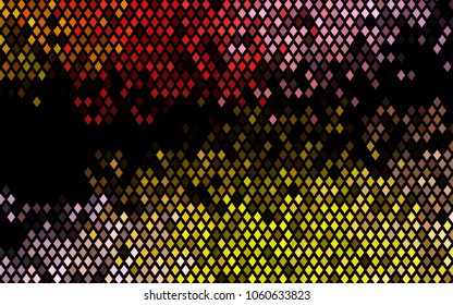 Dark Pink, Yellow vector polygonal illustration, which consist of rectangles. Rectangular pattern for your business design. Geometric background in Origami style with gradient. 