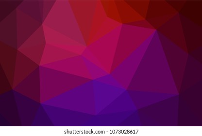 Dark Pink, Yellow vector polygonal background. A completely new color illustration in a  polygonal style. Brand-new style for your business design.