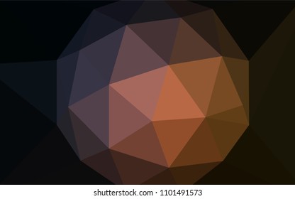 Dark Pink, Yellow vector polygonal pattern. Glitter abstract illustration with an elegant triangles. Completely new template for your banner.