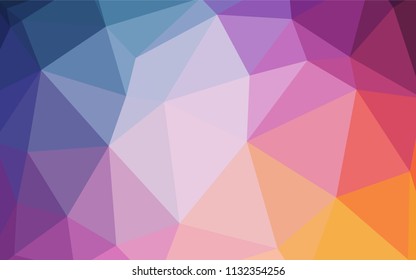 Dark Pink, Yellow vector polygonal template. Creative geometric illustration in Origami style with gradient. Textured pattern for your backgrounds.