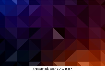 Dark Pink, Yellow vector polygonal pattern. A sample with polygonal shapes. Brand new design for your business.