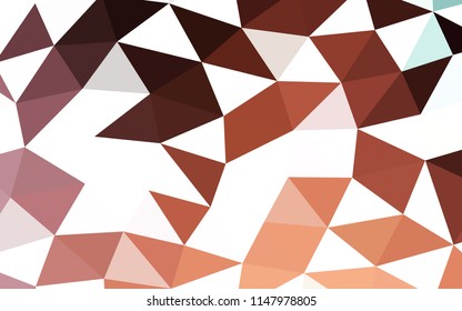 Dark Pink, Yellow vector polygonal polygonal. Creative illustration in halftone style with gradient. A completely new design for your business.