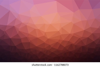 Dark Pink, Yellow vector polygonal template. A sample with polygonal shapes. A completely new design for your business.