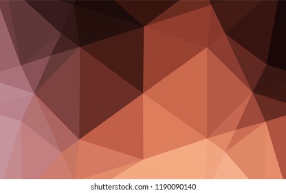 Dark Pink, Yellow vector polygonal pattern. Shining colored illustration in a Brand new style. The template can be used as a background for cell phones.