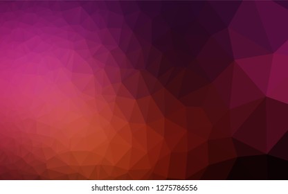 Dark Pink, Yellow vector polygonal template. A completely new color illustration in a vague style. The elegant pattern can be used as part of a brand book.