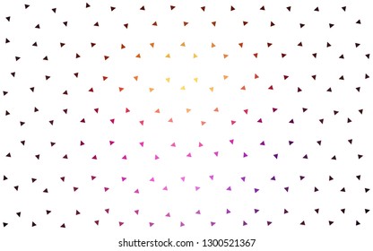 Dark Pink, Yellow vector  polygonal template. Geometric illustration in Origami style with gradient.  Textured pattern for your backgrounds.