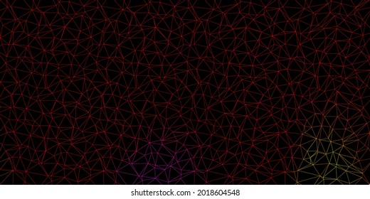 Fondo poligonal vector amarillo, rosa oscuro y amarillo. Elegante ilustración abstracta con triángulos gradientes. La mejor opción para tu diseño.