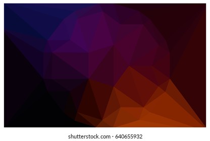 Dark Pink, Yellow vector polygonal illustration, which consist of triangles with a gemstone in center. Triangular design of a huge diamond for your business. Creative geometric background of gems.