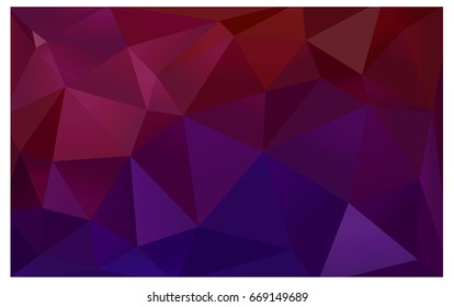 Dark Pink, Yellow vector polygonal illustration, which consist of triangles. Triangular design for your business. Creative geometric background in Origami style with gradient