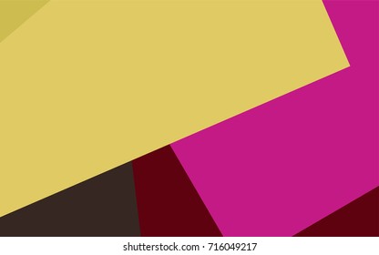 Dark Pink, Yellow vector polygonal illustration consisting of rectangles. Rectangular design for your business. Creative geometric background in origami style with gradient.