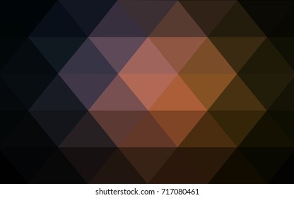 Dark Pink, Yellow vector polygonal illustration, which consist of triangles. Triangular pattern for your business design. Geometric background in Origami style with gradient. 