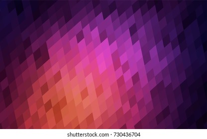 Dark Pink, Yellow vector polygonal illustration consisting of rectangles. Rectangular design for your business. Creative geometric background in origami style with gradient.