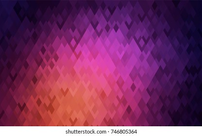 Dark Pink, Yellow vector polygonal illustration consisting of rectangles. Rectangular design for your business. Creative geometric background in origami style with gradient.