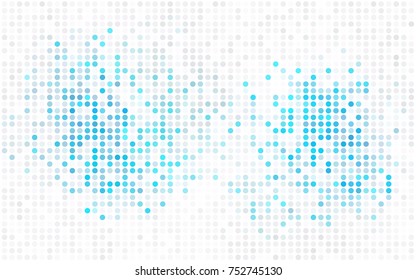 Dark Pink, Yellow vector red pattern of geometric circles, shapes. Colorful mosaic banner. Geometric background with colored disks.