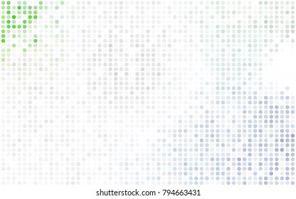 Dark Pink, Yellow vector red banner with set of circles, dots. Donuts Background. Creative Design Template. Technological halftone illustration.