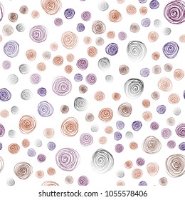 Dark Pink, Yellow vector seamless abstract doodle wallpaper. Colorful illustration in doodle style with flowers. Doodle design can be used for your web site.