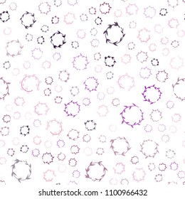 Dark Pink, Yellow vector seamless layout with circle shapes. Modern abstract illustration with colorful water drops. Pattern can be used for ads, leaflets.