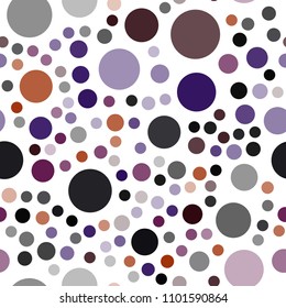 Dark Pink, Yellow vector seamless backdrop with dots. Abstract illustration with colored bubbles in nature style. Completely new template for your brand book.