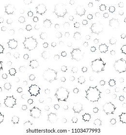 Dark Pink, Yellow vector seamless layout with circle shapes. Glitter abstract illustration with blurred drops of rain. Completely new template for your brand book.