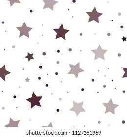 Dark Pink, Yellow vector seamless layout with bright stars. Stars on blurred abstract background with gradient. Best design for your ad, poster, banner.