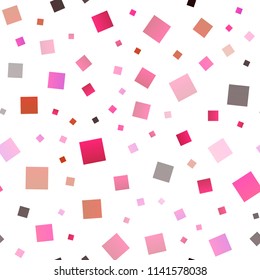 Dark Pink, Yellow vector seamless template with crystals, rectangles. Modern abstract illustration with colorful rectangles. Pattern for commercials.