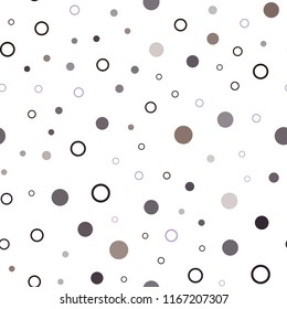 Dark Pink, Yellow vector seamless background with bubbles. Abstract illustration with colored bubbles in nature style. Design for textile, fabric, wallpapers.