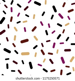 Dark Pink, Yellow vector seamless cover with stright stripes. Shining colored illustration with sharp stripes. The pattern for ad, booklets, leaflets.