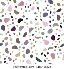Dark Pink, Yellow vector seamless texture with disks. Glitter abstract illustration with blurred drops of rain. Template for business cards, websites.