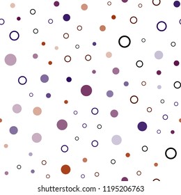Dark Pink, Yellow vector seamless cover with spots. Beautiful colored illustration with blurred circles in nature style. Pattern for trendy fabric, wallpapers.