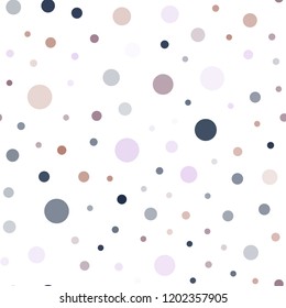 Dark Pink, Yellow vector seamless layout with circle shapes. Abstract illustration with colored bubbles in nature style. Pattern for trendy fabric, wallpapers.
