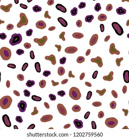 Dark Pink, Yellow vector seamless texture with disks. Blurred bubbles on abstract background with colorful gradient. Pattern for design of window blinds, curtains.