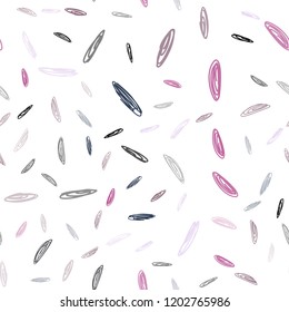 Dark Pink, Yellow vector seamless texture with disks. Illustration with set of shining colorful abstract circles. Beautiful design for your business advert.