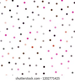 Dark Pink, Yellow vector seamless texture with disks. Modern abstract illustration with colorful water drops. Beautiful design for your business natural advert.