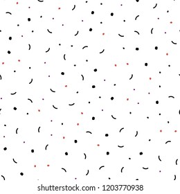 Dark Pink, Yellow vector seamless template with circles, triangles. Colorful illustration with circles and lines in futuristic style. Trendy design for wallpaper, fabric makers.