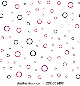 Dark Pink, Yellow vector seamless cover with spots. Glitter abstract illustration with blurred drops of rain. Pattern can be used for futuristic ad, booklets.