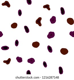Dark Pink, Yellow vector seamless cover with spots. Blurred decorative design in abstract style with bubbles. Design for textile, fabric, wallpapers.