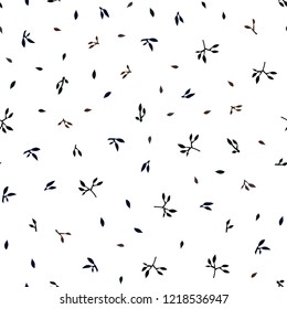 Dark Pink, Yellow vector seamless elegant wallpaper with leaves. Modern geometrical abstract illustration with leaves. Design for textile, fabric, wallpapers.