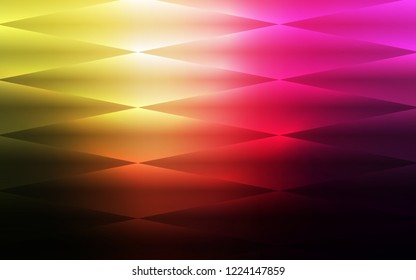 Dark Pink, Yellow vector seamless pattern in square style. Abstract gradient illustration with rectangles. Design for textile, fabric, wallpapers.
