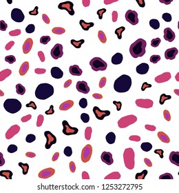 Dark Pink, Yellow vector seamless template with circles. Blurred bubbles on abstract background with colorful gradient. Pattern for trendy fabric, wallpapers.