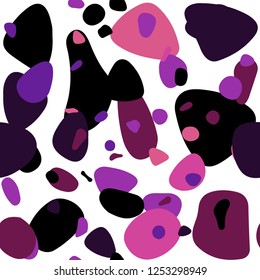 Dark Pink, Yellow vector seamless texture with disks. Modern abstract illustration with colorful water drops. Design for textile, fabric, wallpapers.
