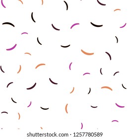 Dark Pink, Yellow vector seamless pattern with bent lines. Geometric illustration in abstract style with gradient.  Brand new design for your ads, poster, banner.
