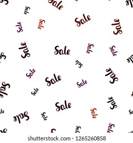 Dark Pink, Yellow vector seamless layout with discount words. Shining colorful illustration with isolated selling prices. Backdrop for ads, leaflets of Black Friday.