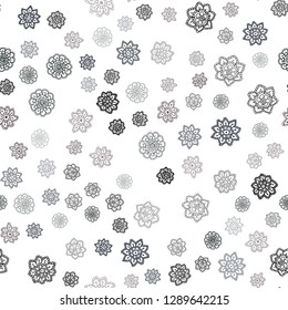 Dark Pink, Yellow vector seamless background with xmas snowflakes. Decorative shining illustration with snow on abstract template. Pattern for design of window blinds, curtains.