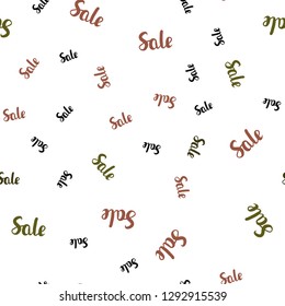 Dark Pink, Yellow vector seamless pattern with sale signs. Abstract illustration with colorful gradient symbols of sales. Backdrop for ads, leaflets of Black Friday.
